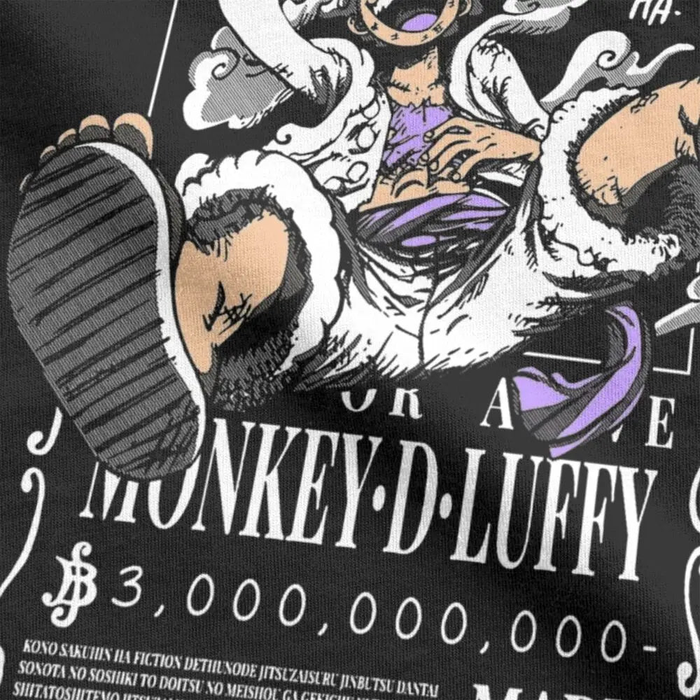 Wanted Gear 5 Monkey D Luffy T-shirt